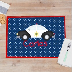 Mantel individual hule policias