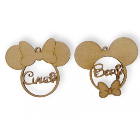 Bola de Navidad Plexy  ROJO 6.5 cm con nombre - Modelo copos nieve