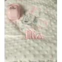 Manta personalizada con nombre y dibujo disney