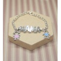 Pulsera mamá con muñecos