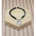 Pulsera cristal negro