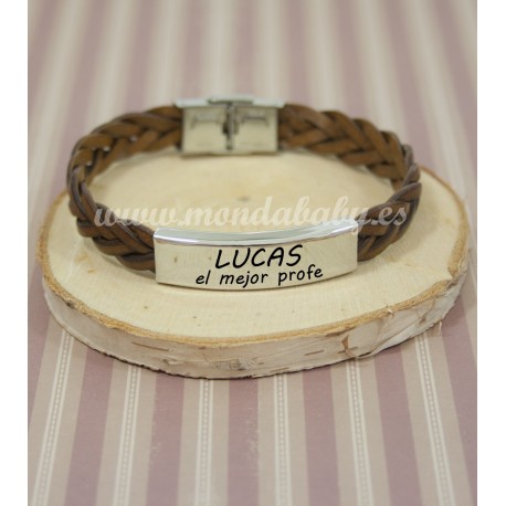 Pulsera de cuero liso