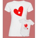 Camiseta corazón puzzle MAMA