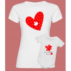 Camiseta hij@ mi papá es superhéroe