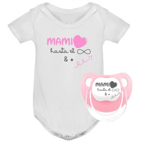 Bodi mama te quiero + chupete