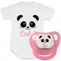 Bodi +chupete panda