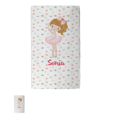 Toalla Algodón Bailarina 1-  70x140