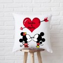 Cojín beso Minnie y Mickey