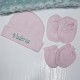 GORRITO NACIMIENTO + MANOPLAS+PEUKITOS CON NOMBRE