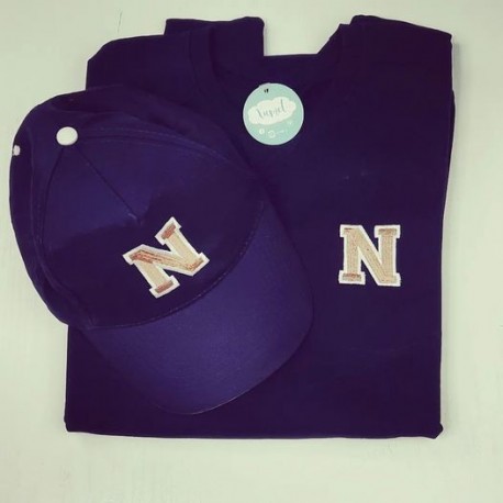 SUDADERA+GORRA CON INICIAL BORDADA